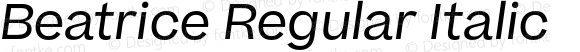 Beatrice-RegularItalic