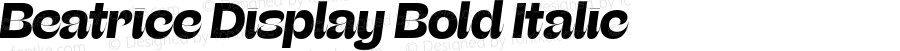 BeatriceDisplay-BoldItalic