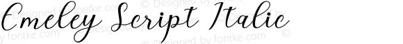 EmeleyScript-Italic