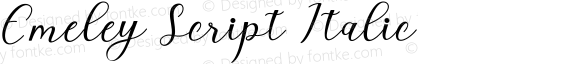 Emeley Script Italic