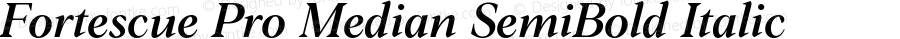 Fortescue Pro Median SemiBold Italic