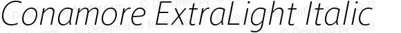 Conamore ExtraLight Italic