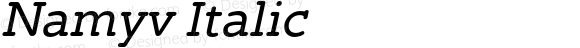 Namyv Italic