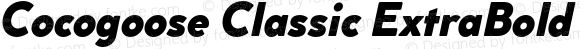 Cocogoose Classic ExtraBold Italic