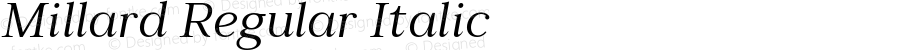 Millard-RegularItalic