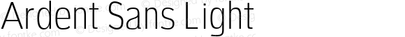 Ardent Sans Light 0.1.0