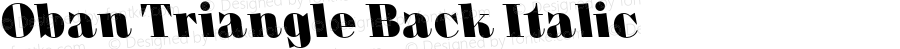 Oban-TriangleBackItalic
