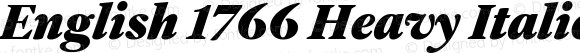 English 1766 Heavy Italic