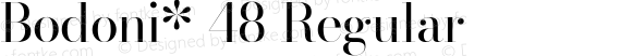 Bodoni* 48 Regular