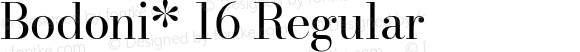 Bodoni* 16 Regular