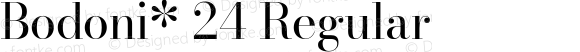 Bodoni* 24 Regular