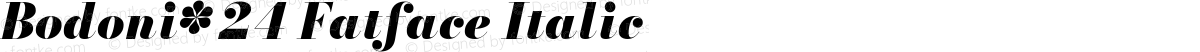 Bodoni* 24 Fatface Italic