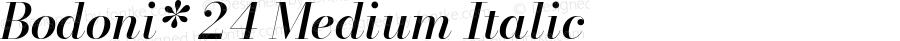 Bodoni* 24 Medium Italic