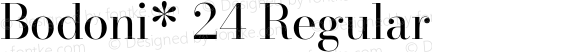 Bodoni* 24 Regular