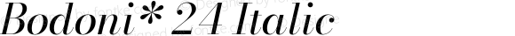 Bodoni* 24 Book Italic