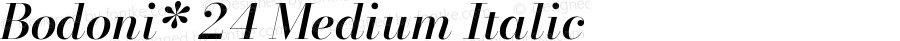 Bodoni* 24 Medium Italic