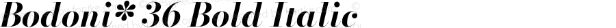 Bodoni* 36 Bold Italic