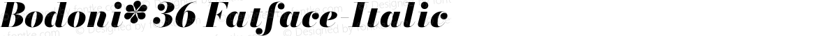 Bodoni* 36 Fatface-Italic