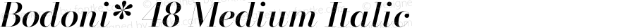 Bodoni* 48 Medium Italic