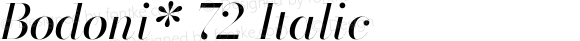 Bodoni* 72 Book Italic