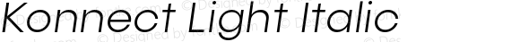 Konnect Light Italic