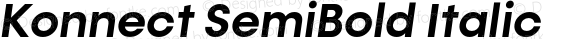Konnect SemiBold Italic