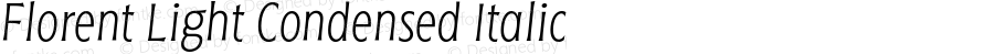 Florent Light Condensed Italic