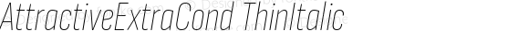 AttractiveExtraCond ThinItalic