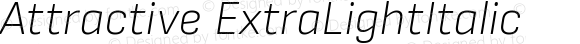 Attractive ExtraLightItalic