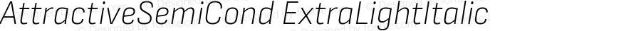 AttractiveSemiCond ExtraLightItalic