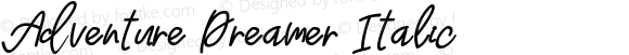 Adventure Dreamer Italic