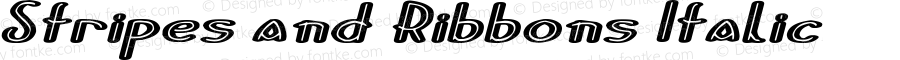 Stripes and Ribbons Italic