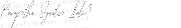 Baropetha Signature_Italic5