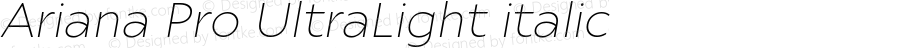 ArianaProUltraLightItalic