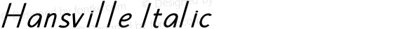 Hansville Italic