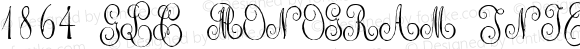 1864 GLC Monogram Initials Regular