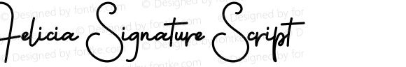 Felicia Signature Script