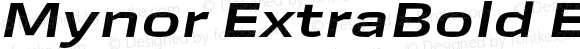 Mynor ExtraBold Expanded Italic