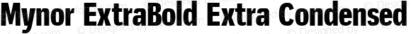 Mynor ExtraBold Extra Condensed