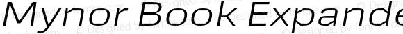 Mynor Book Expanded Italic