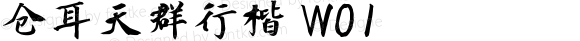 仓耳天群行楷 W01