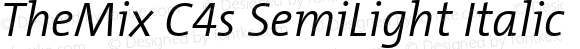 TheMix C4s SemiLight Italic