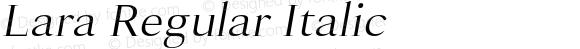 Lara Regular Italic