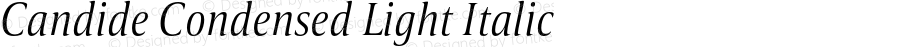 Candide-CondensedLightItalic