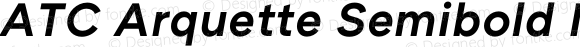 ATC Arquette Semibold Italic