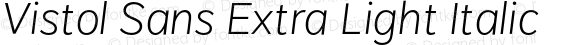 VistolSans-ExtraLightItalic