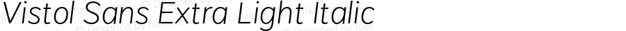 VistolSans-ExtraLightItalic