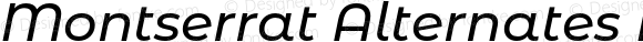 Montserrat Alternates Medium Italic