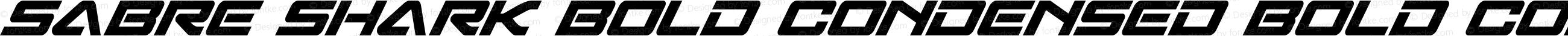 Sabre Shark Bold Condensed