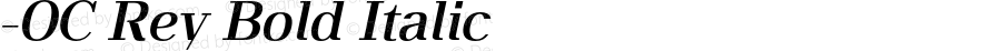 -OC Rey Bold Italic